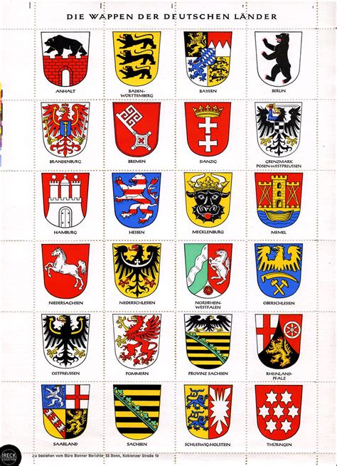 Die Wappen der deutschen Länder, Deutschland Deutsches Rei… | Flickr