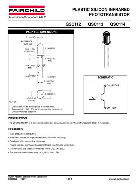 Fototransistor Datasheet | PDF | Semiconductors | Electrical Components