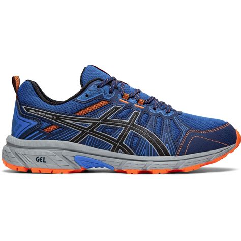 Asics Mens GEL-Venture 7 Trail Running Shoes - Electric Blue/Sheet Rock ...