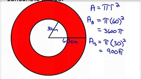 Area Of Concentric Circles