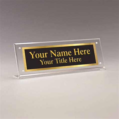 Acrylic Name Plate Holder. Desk Name Plate Holder. Office Name Plate ...