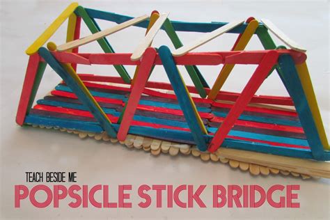 How to Build a Strong Popsicle Stick Bridge - Teach Beside Me