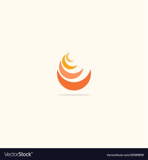 Abstract curve design logo Royalty Free Vector Image