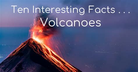 Printable Facts About Volcanoes