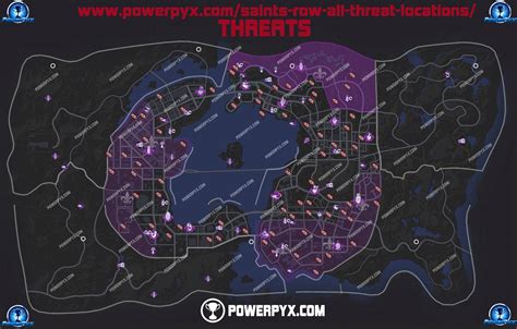 Saints Row All Threat Locations