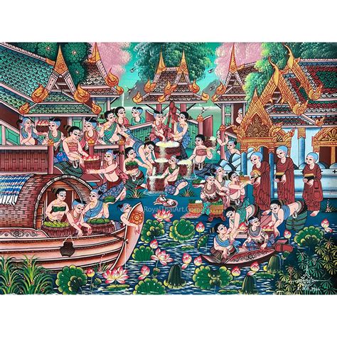 Famous Folk Art Painting Traditional Art | Royal Thai Art