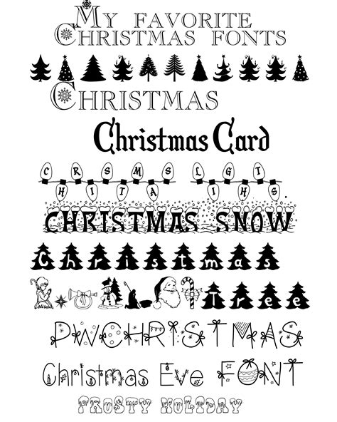 My Favorite (free!) Christmas Fonts | design | Pinterest | Christmas ...