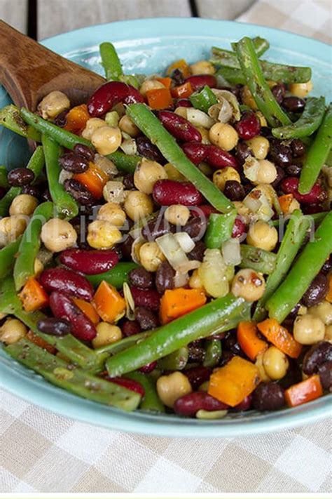 Four Bean Salad | Yummy salad recipes, Four bean salad, Healthy salad ...