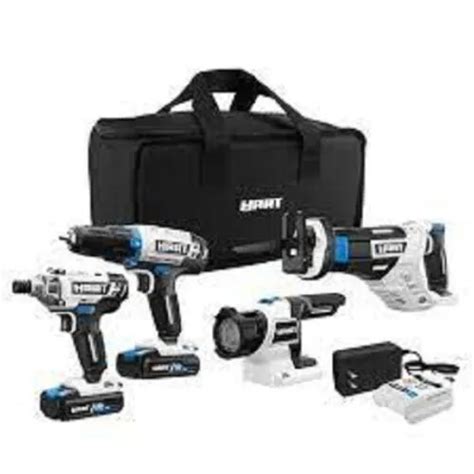 HART 20-Volt Cordless 5-Tool Combo Kit (2) Lithium-Ion, 46% OFF