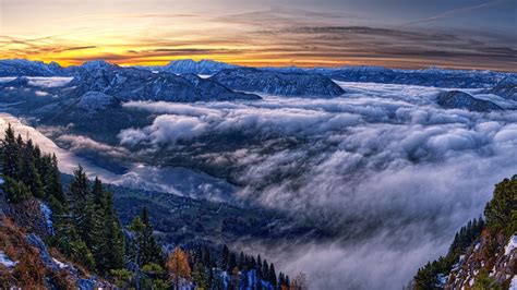 2560x1440 Austria Cloud Horizon Landscape Mountain Nature Panorama ...