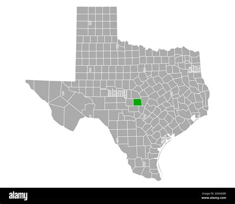 Map of Llano in Texas Stock Photo - Alamy