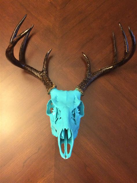 Custom Painted Deer Skull | Painted deer skulls, Deer skull art, Cow ...