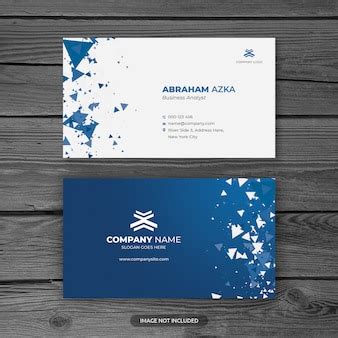 Premium PSD | Modern blue professional business card template