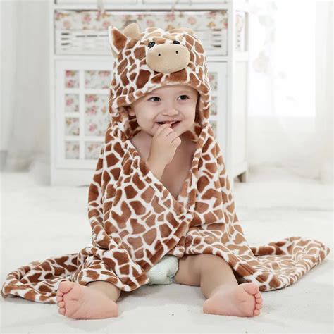 2016 Soft Baby Blanket Baby Towels Animal Shape Hooded Towel Lovely ...