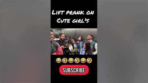 lift prank on cute girl's reaction #comedy #pranking #pranks #funny # ...