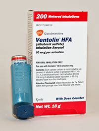 VENTOLIN HFA Prescription & Dosage Information - MPR