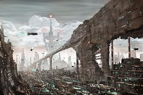 Fragments of a Hologram Dystopia | Environment concept art, Fantasy ...