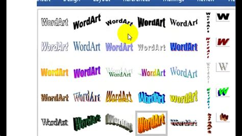 How to insert Old WordArt Style in new version of Ms.Word - YouTube