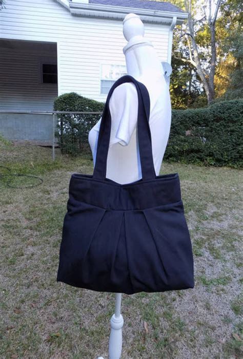 Black Canvas Tote Bag Tote Bag With Pockets Gifts for Women - Etsy