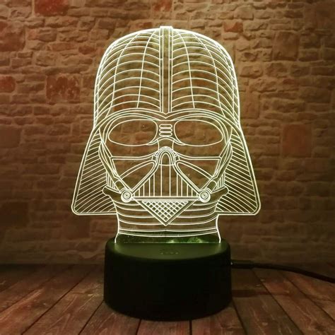 CJRSAM 3dNight Light Star Wars Characther 3D The Black Knight Darth ...