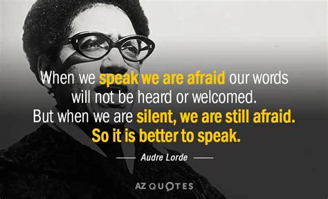 TOP 25 AUDRE LORDE QUOTES ON OPPRESSION & DIFFERENCES | A-Z Quotes