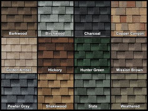 GAF Timberline shingle colors | Timberline shingles, Gaf timberline ...