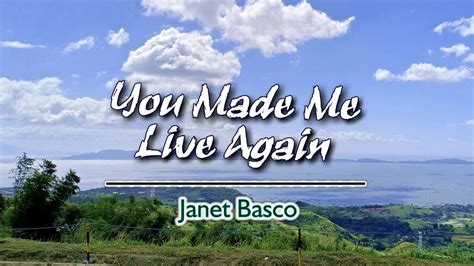 You Made Me Live Again - KARAOKE VERSION - as popularized by Janet ...