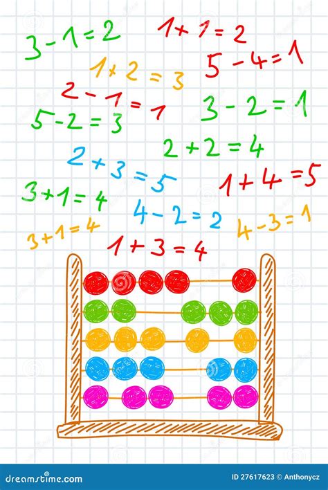 Drawing of abacus stock vector. Illustration of calculation - 27617623