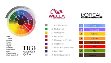 Hair color - tone number representation | Hair color wheel, Wella hair ...