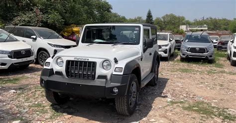 Mahindra Thar 4x4 off road SUV finished in Everest White arrives at ...