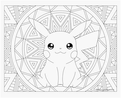 Chibi Pikachu Coloring Page