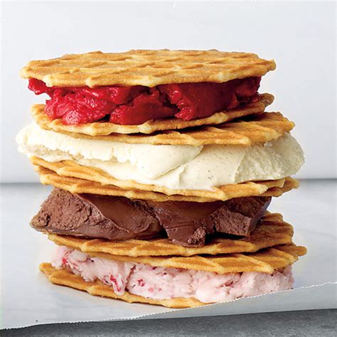 Ice Cream Waffle Sandwich