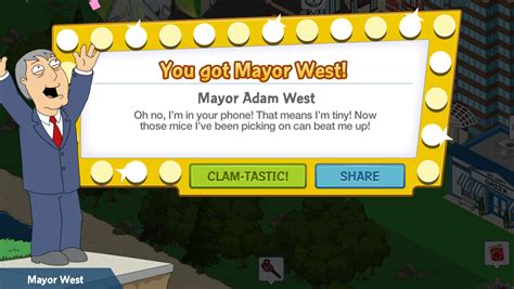 Mayor West | Family Guy: The Quest for Stuff Wiki | FANDOM powered by Wikia