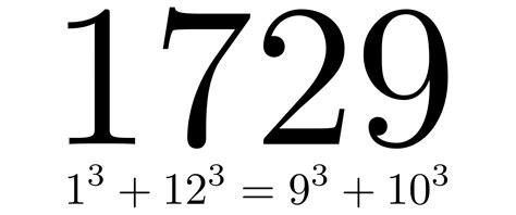 Ramanujan's number | Ramanujan mathematics, Math formulas, Fun math