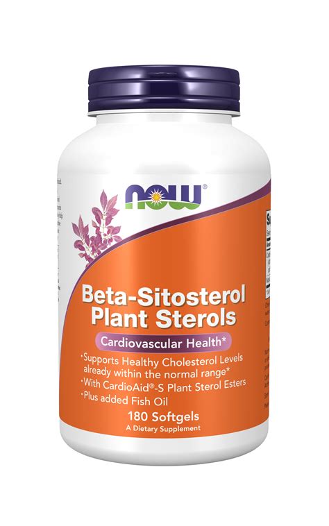 NOW Supplements, Beta-Sitosterol Plant Sterols with CardioAid®-S Plant ...