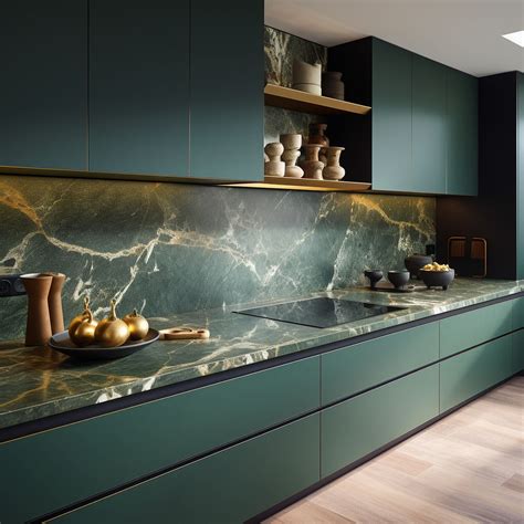 12 Beautiful Homes With Green Marble - Rhythm of the Home