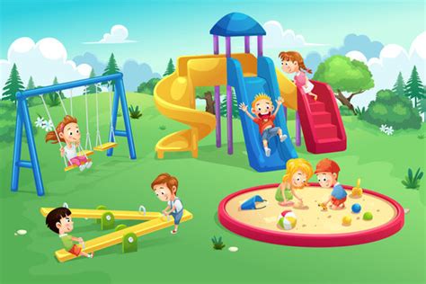 Cartoon Kids Playground