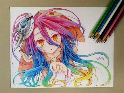 How To Shade Anime Hair With Colored Pencils This should be an easy and ...