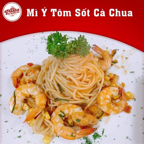 Mì Ý Tôm, Cần Tây & Bắp Ngọt Sốt Cà Chua - Shrimps, Celery & Sweet Corn ...