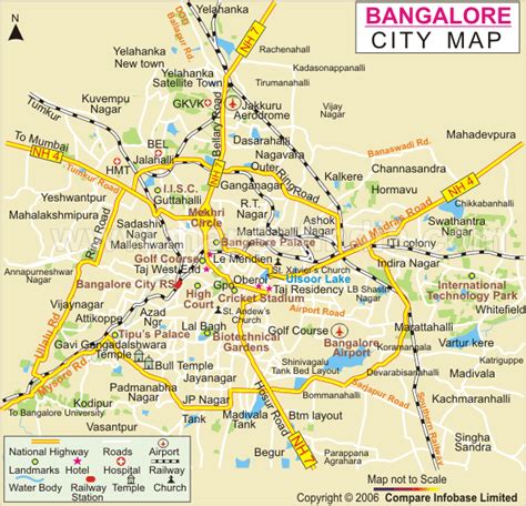 Bangalore Map | City Map of Bangalore