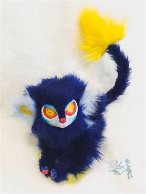 Pokemon Luxray plush art doll. Realistic soft figure action | Etsy