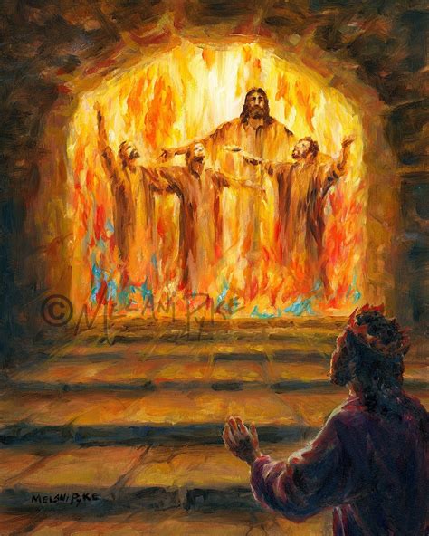 Shadrach Meshach and Abednego in the Fiery Furnace Daniel 3 - Etsy Norway