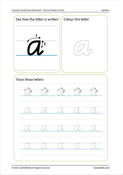 Handwriting Letters Worksheets