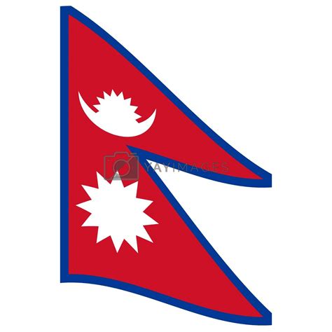 Royalty Free Image | flag of nepal by claudiodivizia