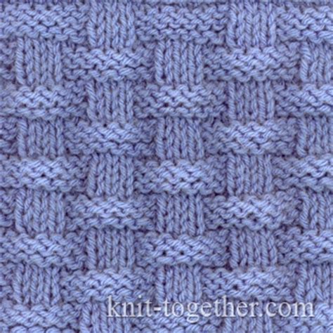 Knit Together | Basket (Wicker) Stitch Pattern 2, knitting pattern ...