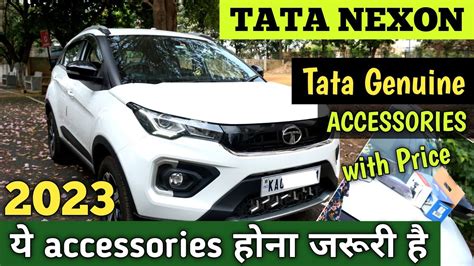 Tata Nexon Important Accessories | Tata genuine accessories with price ...