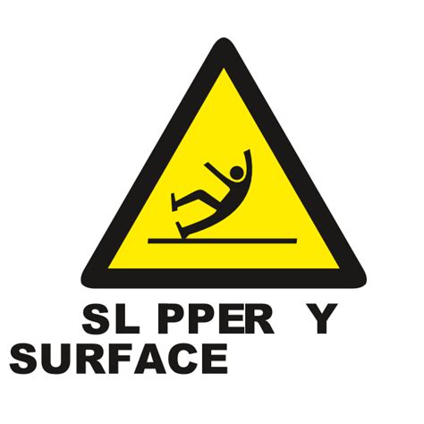 SLIPPERY SURFACE SIGN Logo Download png