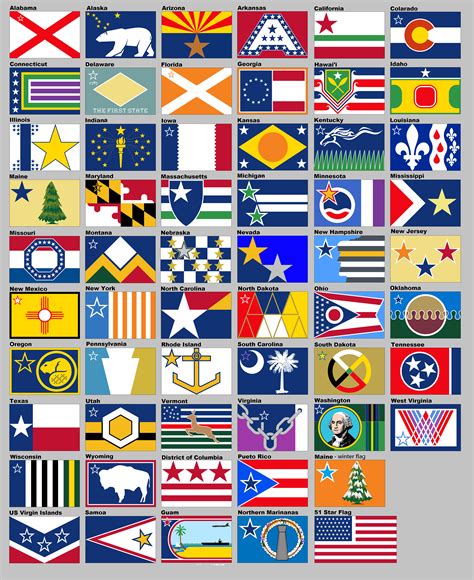 My Whole Collection of USA State & Territory Flags. : r/vexillology