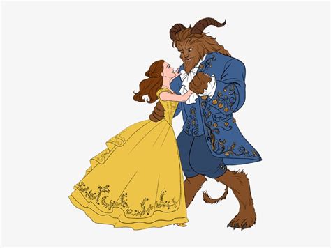 Belle Beast Belle, Beast Dancing - Beauty And The Beast Disney Clipart ...