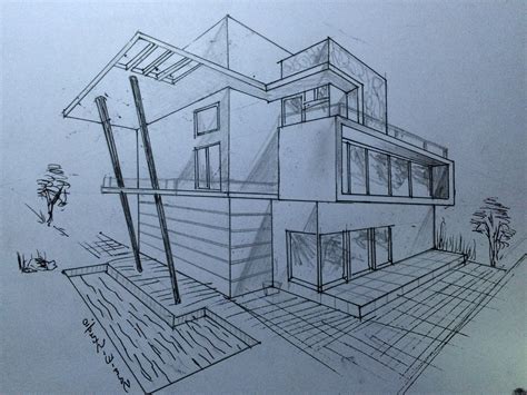 House Perspective Drawing at GetDrawings | Free download